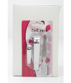 Sibel manikúra set 2ks kliešte + 1ks pilník na nechty