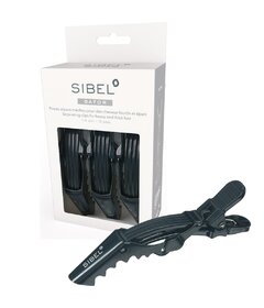 Sibel Gator 3ks klipy do vlasov 14cm, čierne
