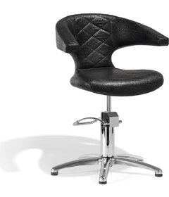 SENSUALIS kadernícka stolička Croco, čierna, krížová podstava