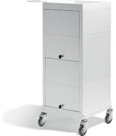 Sibel DISCRETE uzamykací manipulačný vozík, biely
