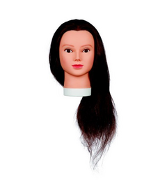 Cvičná hlava LADY 60, 100% ľudské vlasy 60cm