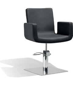 Stolička ATTRACTIO štvorcová podstava, čierna 