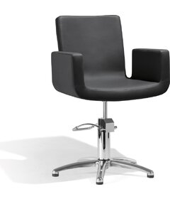 ATTRACTIO kadernícka stolička, čierna, krížová podstava