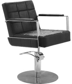 Sibel CELESTINO kadernícka stolička Croco čierna, kruhová podstava