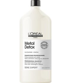 L'Oréal Professionnel Metal Detox čistiaci šampón na farbené a poškodené vlasy 1500ml