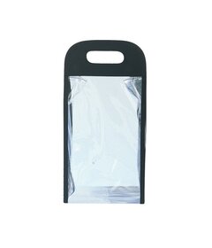 Transparentná taška  čierna29x15x9cm
