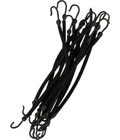 12ks gumičky s háčikom, čierne