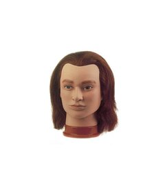 Cvičná hlava JULIEN, 100% ľudské vlasy 20-25cm