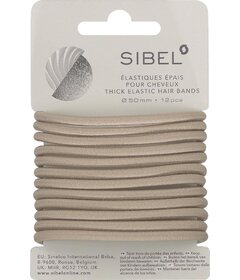 Sibel Blond 12ks gumičky do vlasov hrubé