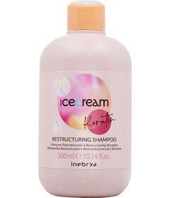 Inebrya Ice Cream Keratin rekonštrukčný šampón na poškodené vlasy 300ml