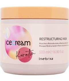 Inebrya Ice Cream Keratin rekonštrukčná maska na poškodené vlasy 500ml