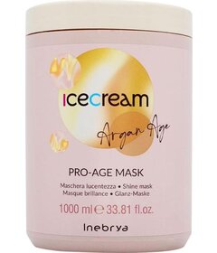 Inebrya Ice Cream Argan Age Pro-Age argánová maska na lesk vlasov 1000ml