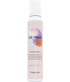 Inebrya Ice Cream Dry-T Whipped Cream bezoplachová hydratačná pena na vlasy 200ml
