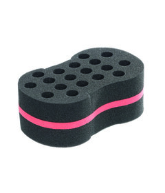 Sibel špongia na vlasy obojstranná čiernočervená