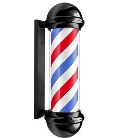 Barburys Barber Pole pútač 70cm, čierny