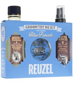 Reuzel Groom Try Me Kit Blue sada na vlasy