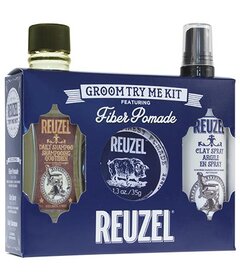 Reuzel Groom Try Me Kit Fiber sada na vlasy