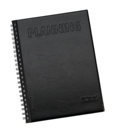 Sibel poznámkový zošit 4 stĺpce, čierny