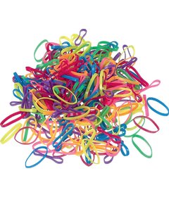 Sibel 500ks gumičky do vlasov 15mm, rôzne farby