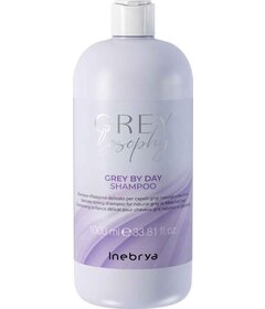 Inebrya Grey By Day tónovací šampón na šedivé vlasy 1000ml
