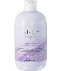Inebrya Grey By Day tónovací šampón na šedivé vlasy 300ml