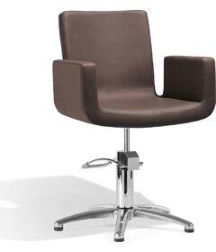 ATTRACTIO kadernícka stolička, hnedá, krížová podstava