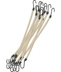 12ks gumičky s háčikom, béžové