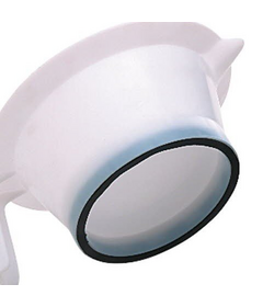 Sibel miska na farbenie vlasov s rúčkou 13,5cm, biela