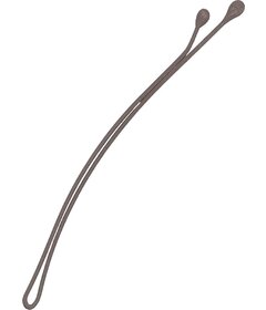 Sibel Best Grips 250ks rovné sponky do vlasov 50mm, hnedé