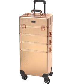 Sibel Rose Gold kadernícky kufrík s kolieskami