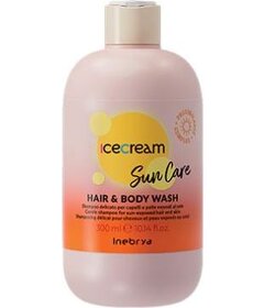 Inebrya Ice Cream Sun Care 2v1 sprchový gél a šampón na ochranu vlasov pred slnkom 300ml