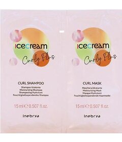 Inebrya Ice Cream Curly Plus šampón 15ml + maska 15ml