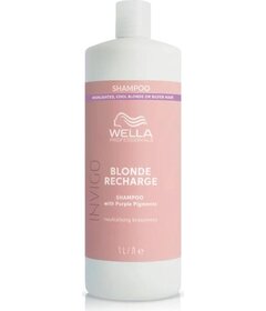 Wella Professionals Invigo Blonde Recharge fialový šampón na blond vlasy 1000ml