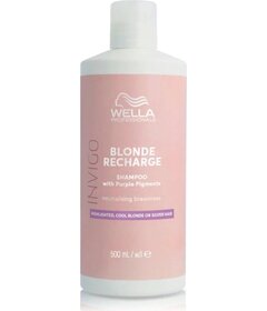 Wella Professionals Invigo Blonde Recharge fialový šampón na blond vlasy 500ml