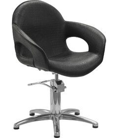 Sibel CAPRICIOUS kadernícka stolička Croco čierna, krížová podstava