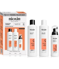 Nioxin System 4 Full Kit sada na zahustenie vlasov pre silne rednúce farbené vlasy