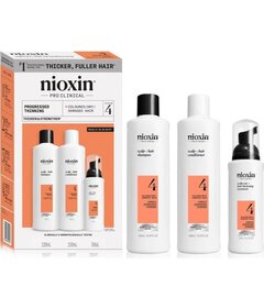 Nioxin System 4 Trial Kit sada na zahustenie vlasov pre silne rednúce farbené vlasy