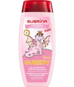 Subrina KIDS Queeny 3v1 sprchový gel a šampón s kondicionérom 250ml