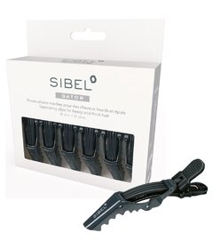 Sibel Gator 6ks klipy do vlasov 9cm, čierne
