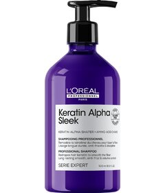 L'Oréal Professionnel Keratin Alpha Sleek uhladzujúci šampón na krepovité vlasy 500ml