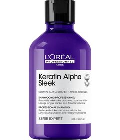 L'Oréal Professionnel Keratin Alpha Sleek uhladzujúci šampón na krepovité vlasy 300ml