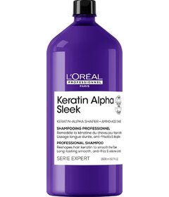 L'Oréal Professionnel Keratin Alpha Sleek uhladzujúci šampón na krepovité vlasy 1500ml