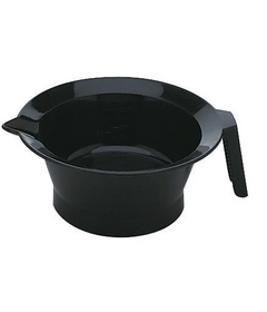 Sibel miska na farbenie vlasov s rúčkou 13,5cm, čierna