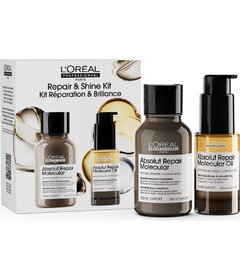 L'Oréal Professionnel Absolut Repair Molecular Repair & Shine Kit šampón 100ml + olej 30ml