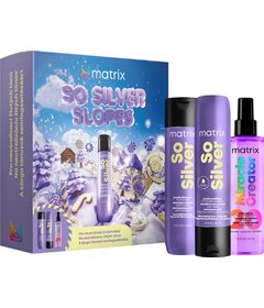 Matrix So Silver Slopes darčeková sada na blond vlasy