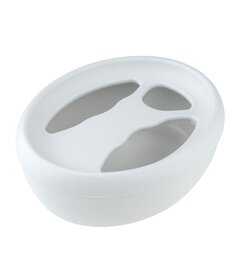 Sibel oválna miska na manikúru, biela