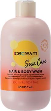 Inebrya Ice Cream Sun Care 2v1 sprchový gél a šampón na ochranu vlasov pred slnkom 300ml