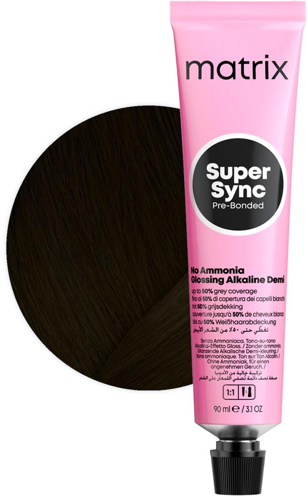 Matrix Super Sync demi-permanentná farba na vlasy 2N 90ml • Lomax